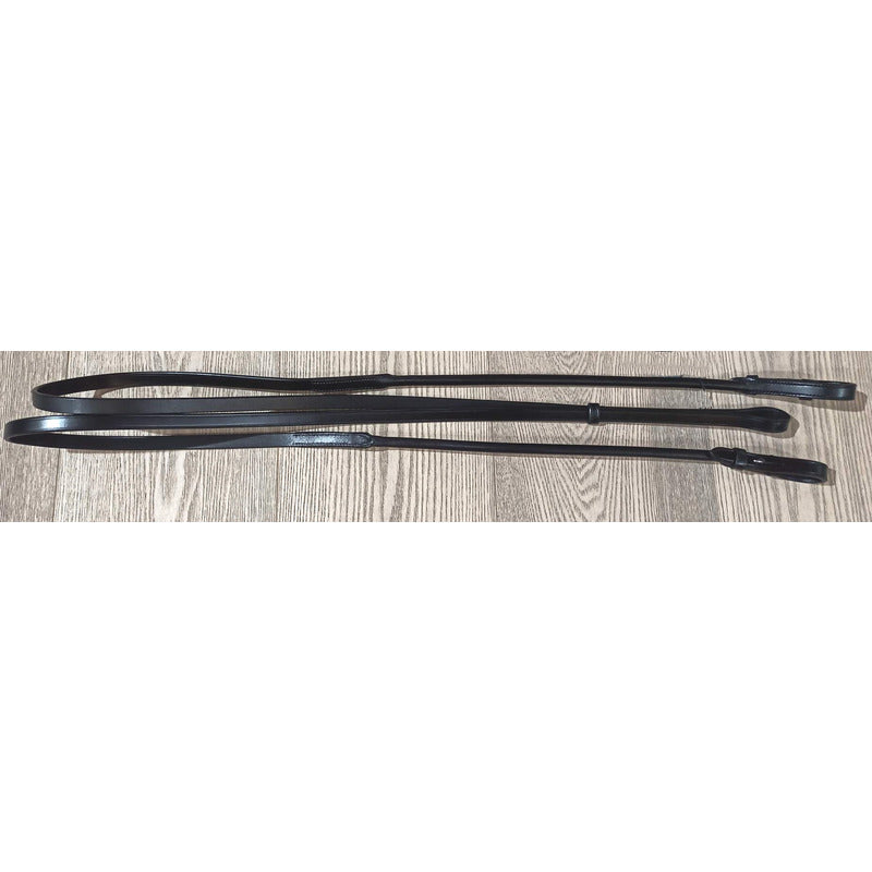 Zügel Kandare Leder, rundgenäht, gummiert 16 mm