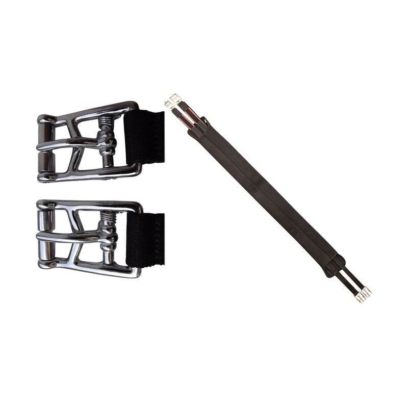 Sattelgurt Neopren Langgurt einseitig Elastik,Easy-Schnallen