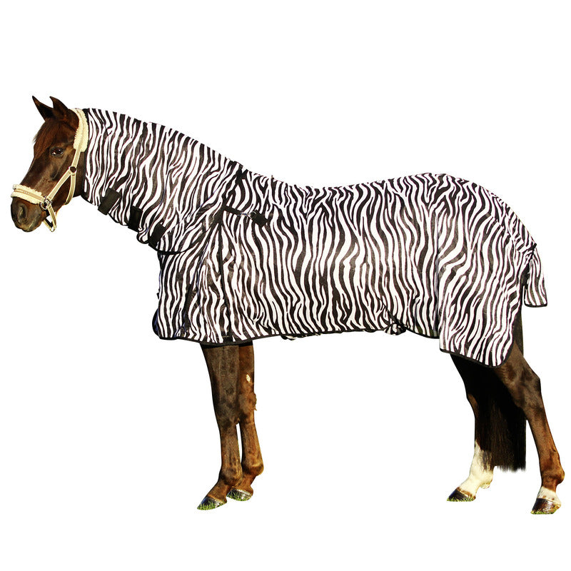 Fliegendecke Zebra Halsteil abnehmbar