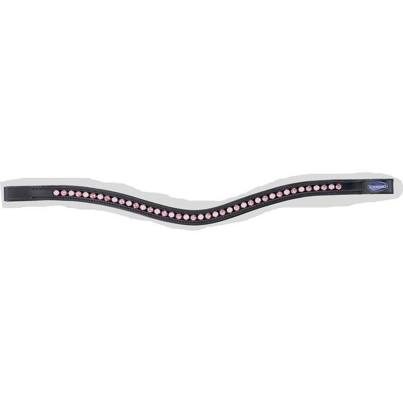 Stirnband Glitzer Clear/Milky Curved, British Line