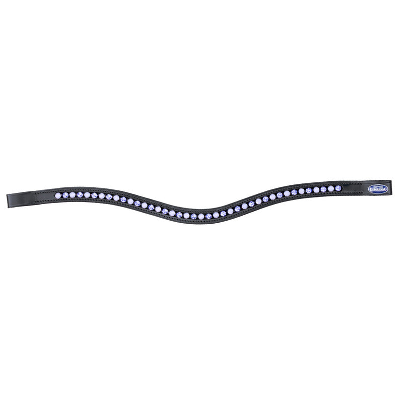 Stirnband Glitzer Clear/Milky Curved, British Line
