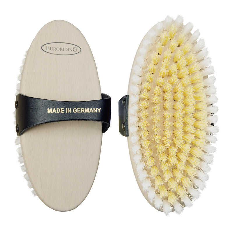 Wurzelkardätsche, Kunstborsten, roher Holzrücken