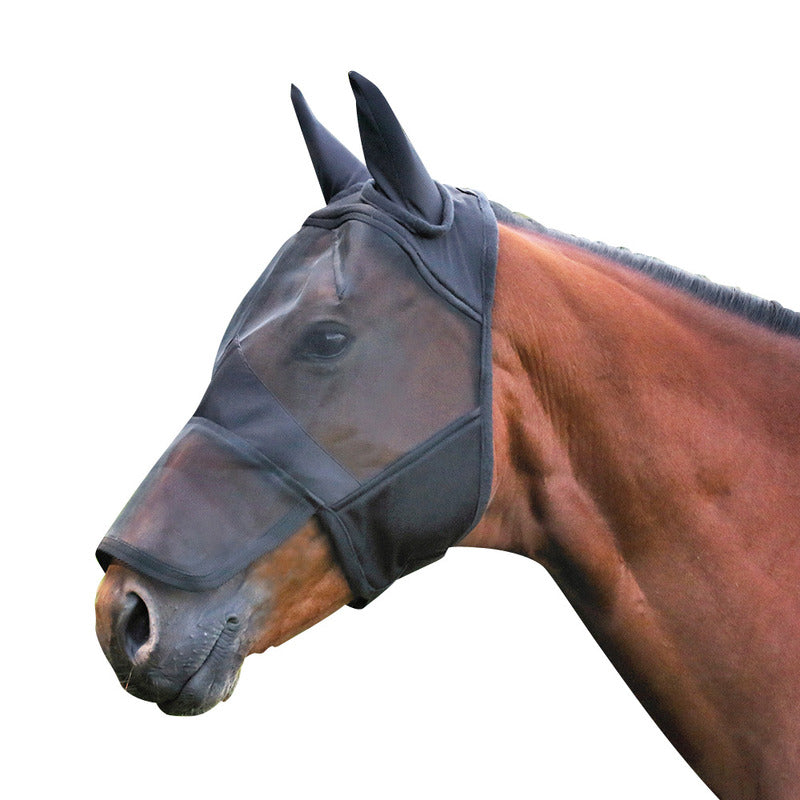 Fliegenmaske Comfort, mit Ohren mit Nase