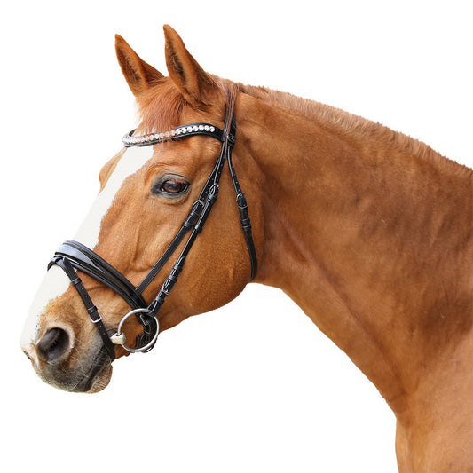 Trense Barfleur, schwedisches Reithalfter, ohne Zügel, Euro-Club