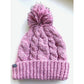 Mütze Zopfmuster Pompom reflektierend
