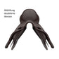 Veloce Springsattel, +1 cm Kissenhöhe hinten
