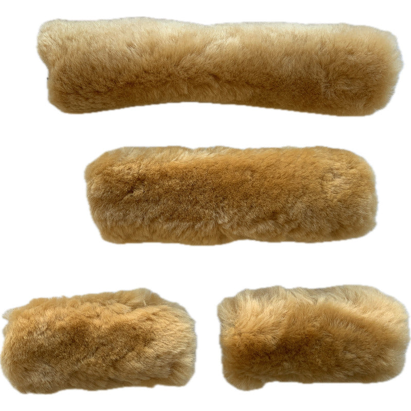 Lammfell Schoner SET 4 für Nase, Genick und 2 x Backen