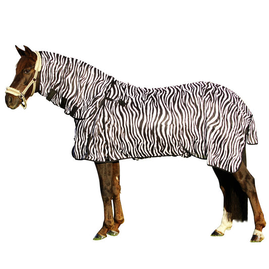 Fliegendecke Zebra Halsteil abnehmbar