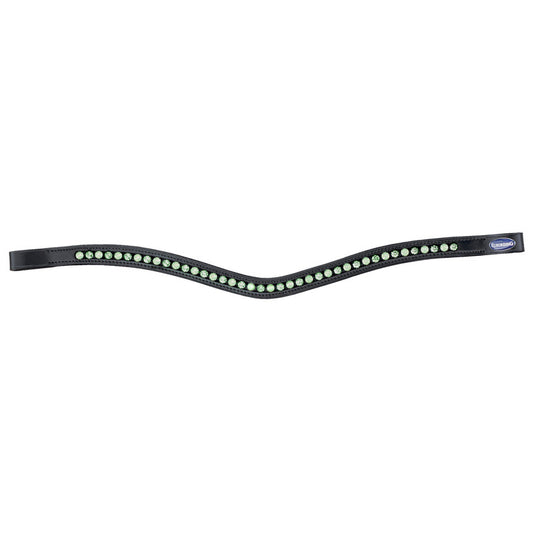 Stirnband Glitzer Clear/Milky Curved, British Line