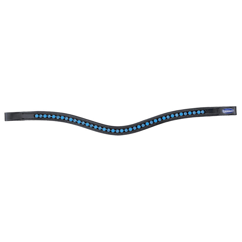 Stirnband Glitzer Clear/Milky Curved, British Line