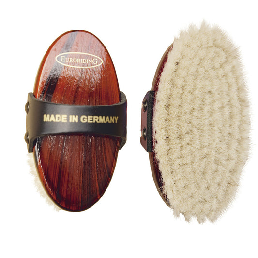 Kardätsche Ziegenhaar, rotbraun lack. Holzrücken